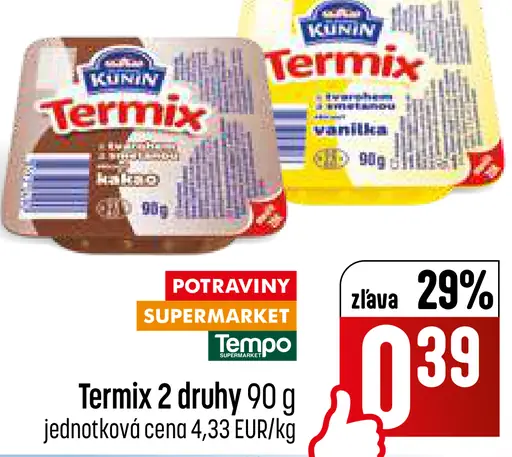 Termix dezert 2 druhy
