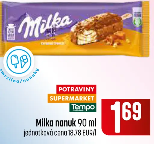 Milka mrazený nanuk