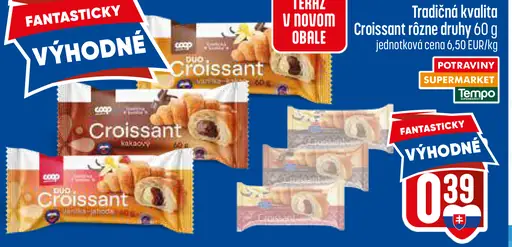 Coop Tradičná kvalita croissant rôzne druhy