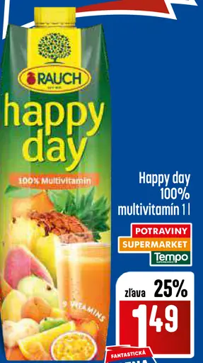 Rauch Happy Day 100% multivitamín nápoj