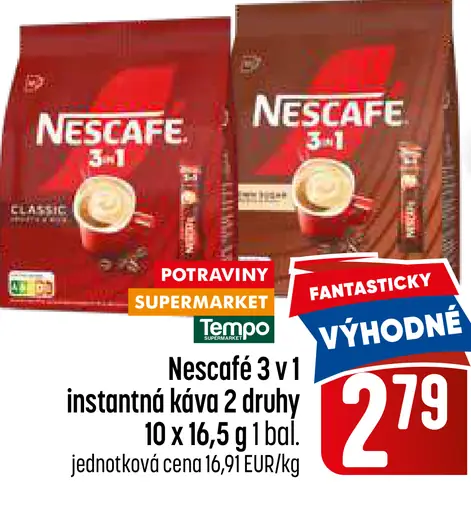 Nescafé 3 v 1 instantná káva