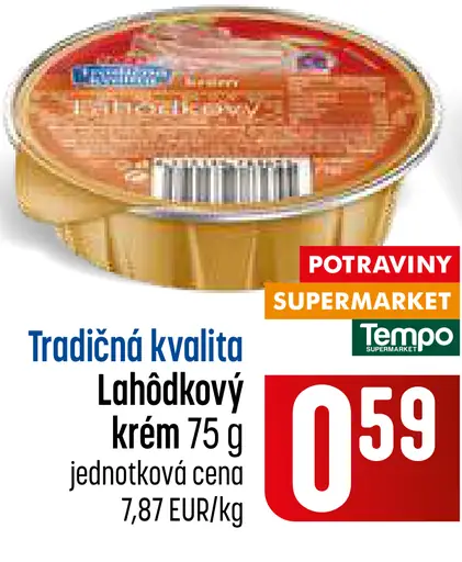 Tradičná kvalita Lahodkový krém