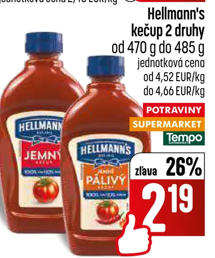Hellmann's Kečup jemný