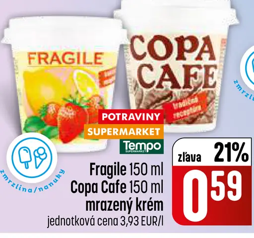 Fragile Copa Cafe mrazený krém