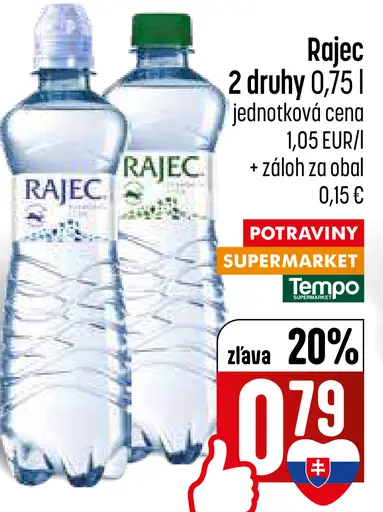 Rajec minerálna voda sýtená
