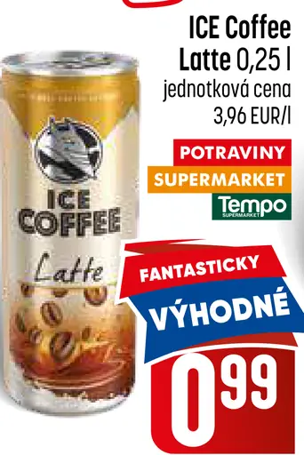 Ice Coffee Latte kávový nápoj plechovka