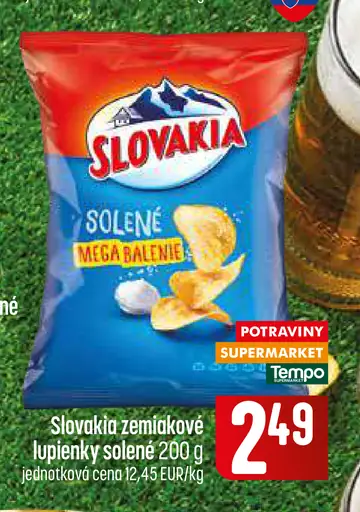 Slovakia zemiakové lupienky solené mega balenie