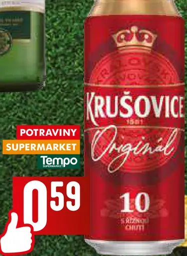 Krušovice Královský Originál 10 pivo plechovka