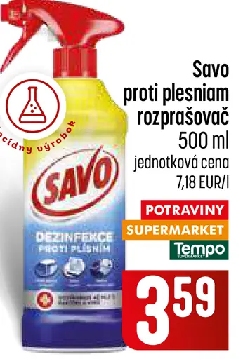 Savo proti plesniam rozprašovač