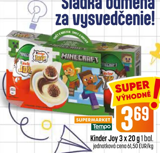 Kinder Joy čokoládový dezert s prekvapením