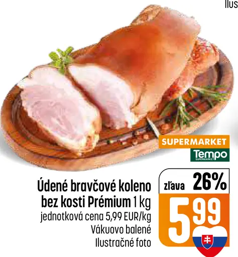 Údené bravčové koleno bez kosti prémium