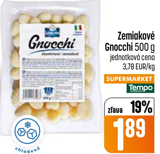 Chladený Zemiakové gnocchi