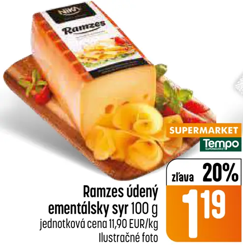 Ramzes údený ementálsky syr