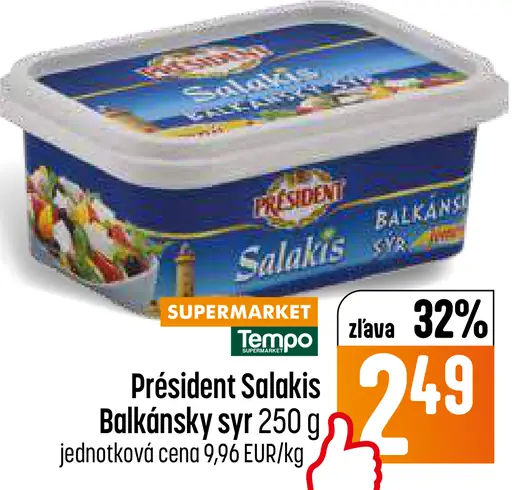 President Salakis Balkánsky syr