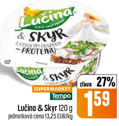 Lučina & Skyr čerstvý syr s proteínom