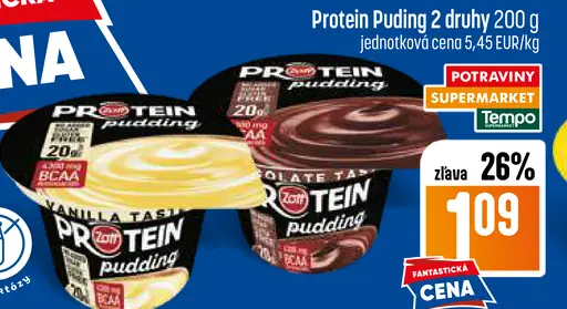 Protein Puding čokoláda a ďalšie druhy