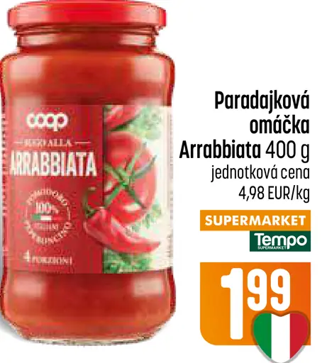 COOP Paradajková omáčka arrabbiata