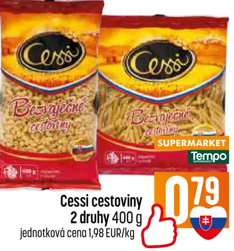 Cessi cestoviny bezvaječné; Cessi cestoviny vaječné