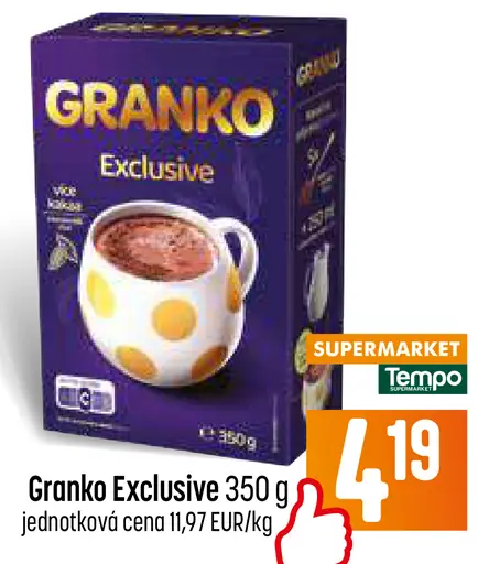 Granko Exclusive kakaový nápoj