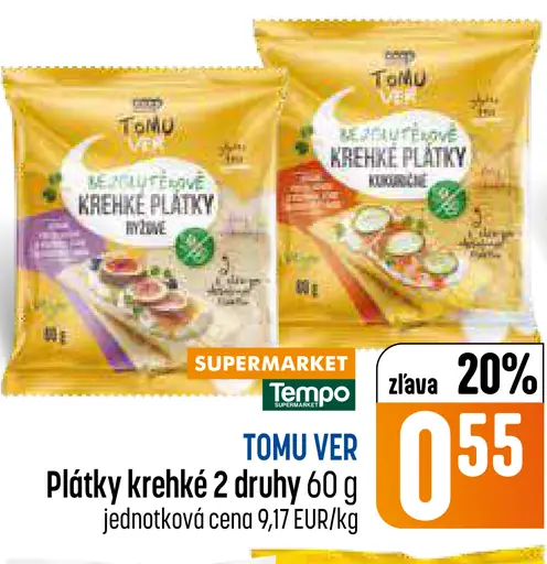 Tomu ver plátky krehké rôzne druhy