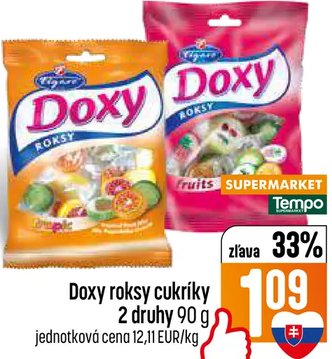 Doxy roksy cukríky 2 druhy