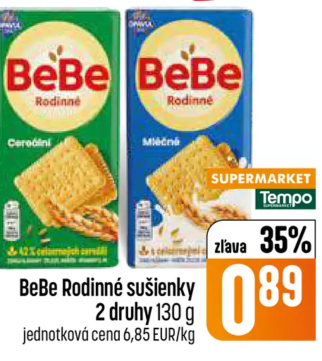 BeBe Rodinné sušienky 2 druhy