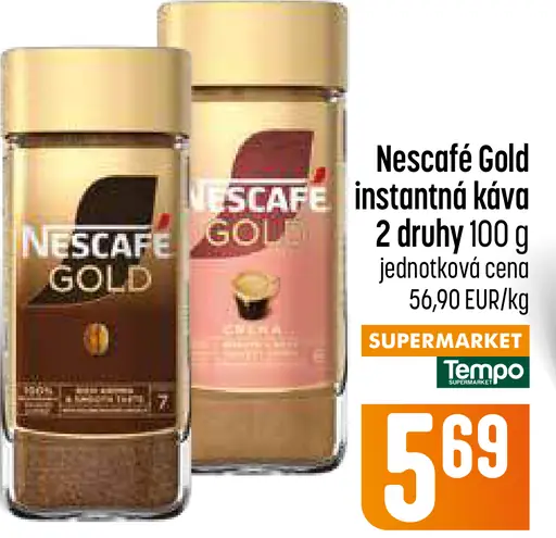 NESCAFÉ GOLD, instantná káva