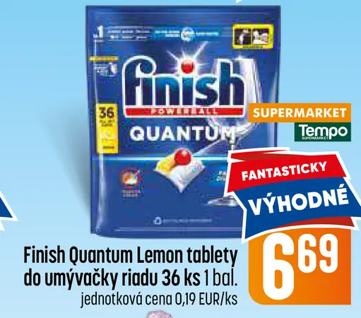 Finish Quantum Lemon tablety do umývačky riadu
