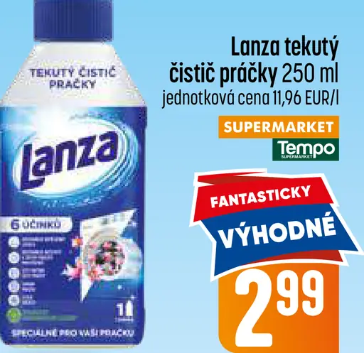 Lanza tekutý čistič práčky