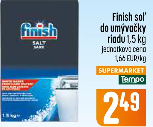Finish Soľ do umývačky riadu