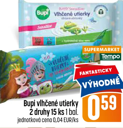 Bupi vlhčené utierky