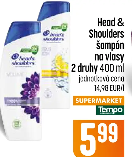 Head & Shoulders šampón na vlasy