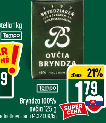 Bryndziareň Salašník Ovčia bryndza 100%