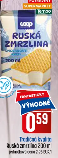 Coop Tradičná kvalita Ruská zmrzlina