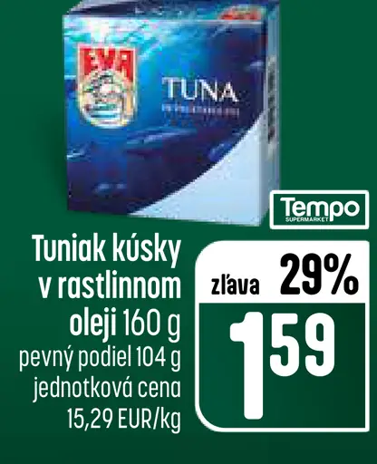 Tempo Tuniak kúsky v rastlinnom oleji