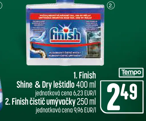 Finish Shine & Dry leštidlo do umývačky