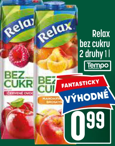 Relax bez cukru nápoj 2 druhy