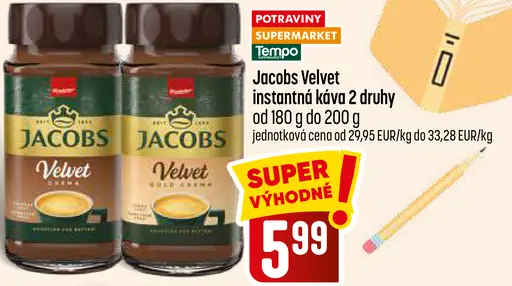 Jacobs Velvet instantná káva