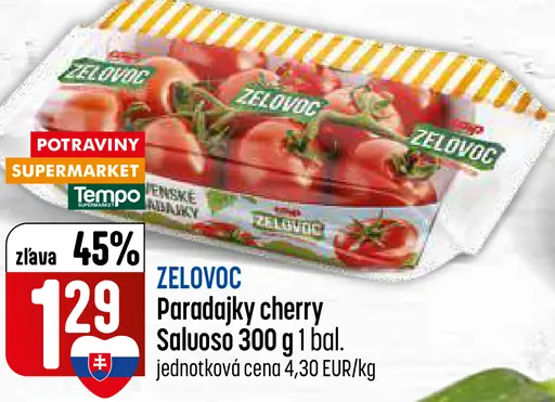 Paradajky cherry Salutoso