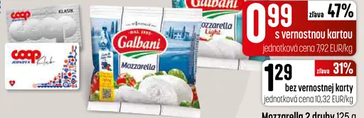 COOP mozzarella syr