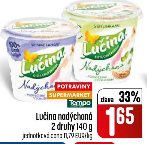 Lučina nadýchaná nátierka