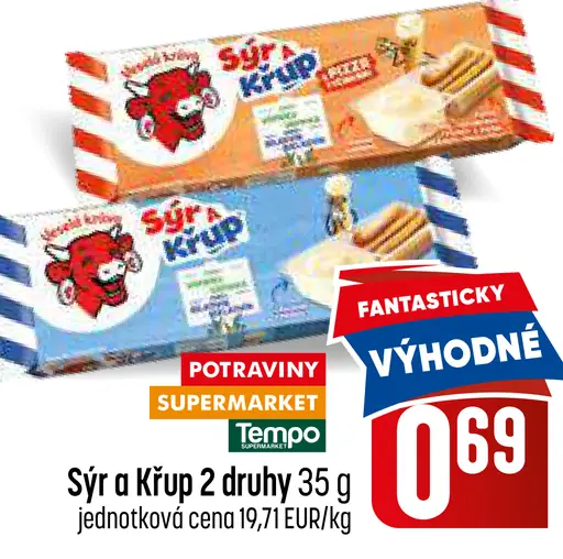 Sýr a Křup nátierka s krekrami
