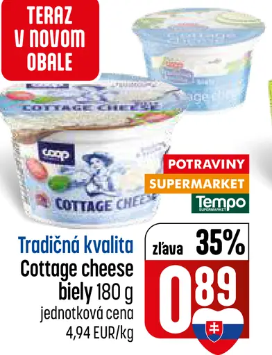 Cottage Cheese biely