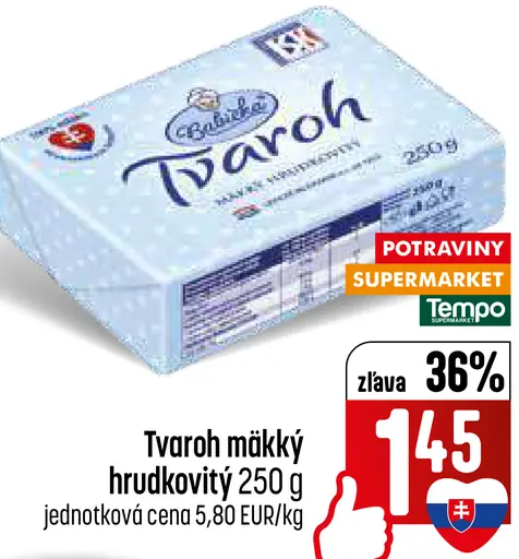 Coop Tvaroh mäkký hrudkovitý