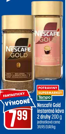NESCAFÉ GOLD, instantná káva