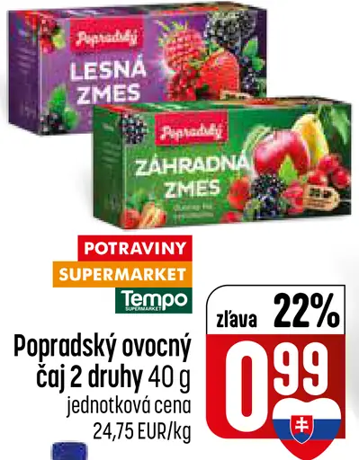 Popradský Šípky ovocný čaj s príchuťou