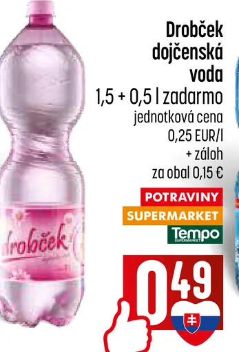 Drobček Dojčenská voda