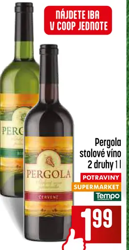 Pergola stolové víno