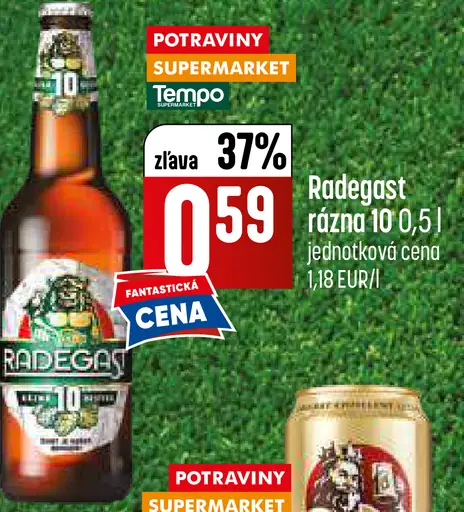 Radegast Pivo plechovka