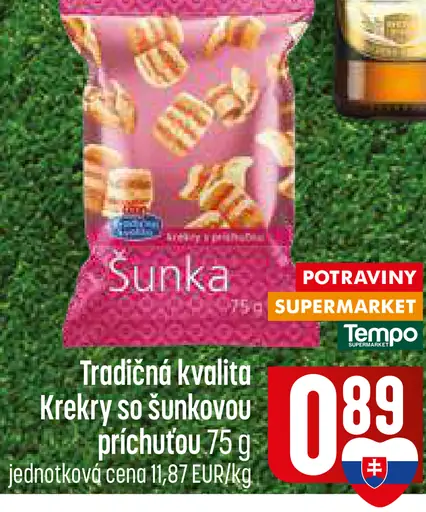Tradičná kvalita Krekry so šunkovou príchuťou